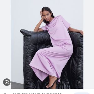 ZARA Slit Straight Cut Dress